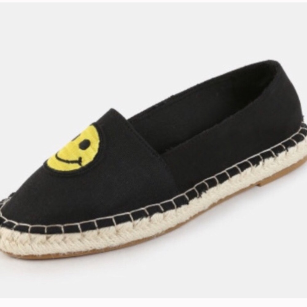 Black Espadrilles Emoji Patches - Picture 3 of 4